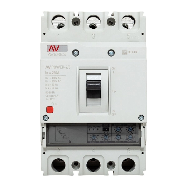 Выключатель автоматический в литом корпусе AV-POWER-2/3 250А 50кА ETU2.0 EKF