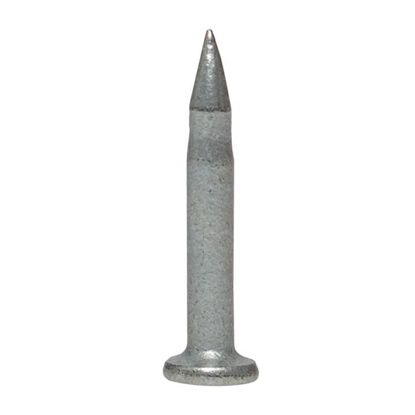 Кованые гвозди по бетону, металлу Bullet Type диаметр 3 мм длина 19 мм, цинкование (1000 шт.)