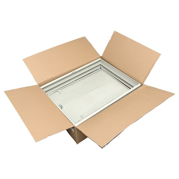 Шкаф настенный 19" TERACOM PRO 15U 600x600 мм дверь стеклянная с замком-ручкой серый