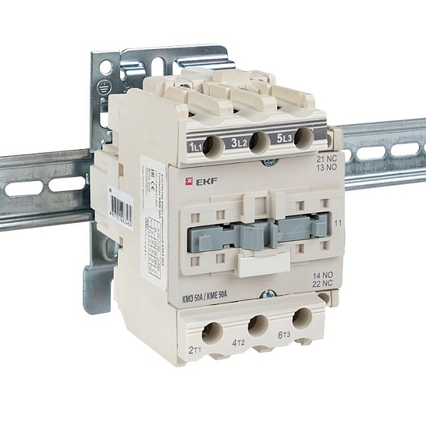 Контактор КМЭ-3 50А 1NO+1NC 110В AC EKF