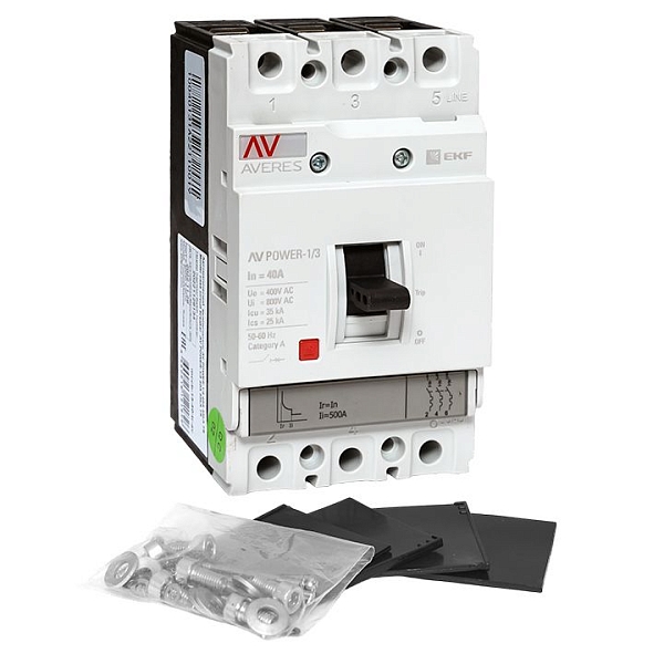 Выключатель автоматический в литом корпусе AV-POWER-1/3 40А 35кА TR EKF