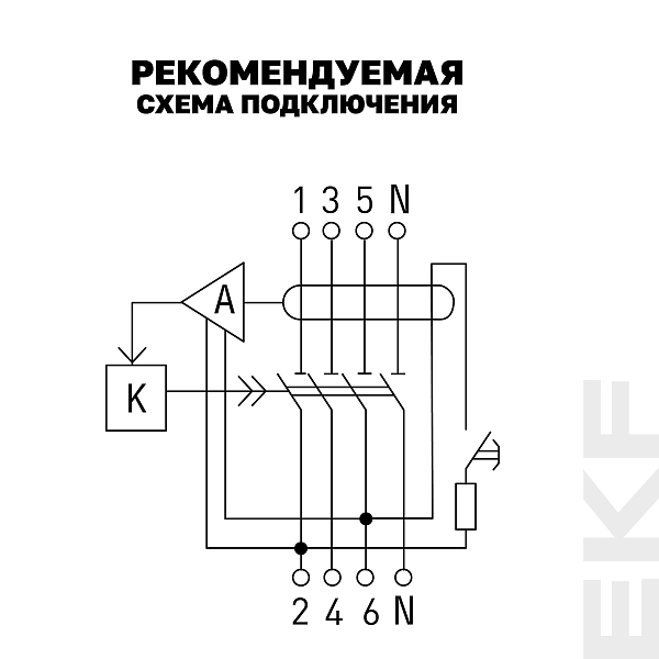 Выключатель дифференциального тока ВДТ-40 4P 25А 30мА тип АС электронный 4,5кА BASIC