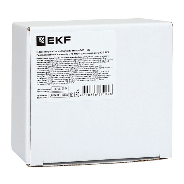 Преобразователь влажности и температуры комнатный RS-485 EKF