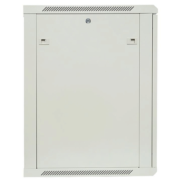 Шкаф настенный 19" TERACOM PRO 15U 600x600 мм дверь стеклянная с замком-ручкой серый