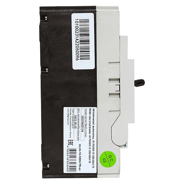 Выключатель автоматический в литом корпусе AV-POWER-1/3 100А 80кА TR EKF