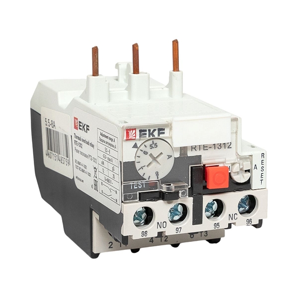 Реле тепловое РТЭ-1312 5,5-8А EKF