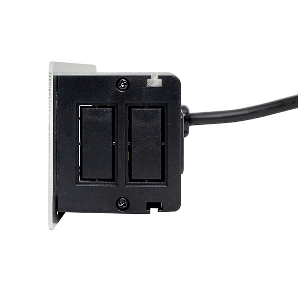 Встраиваемый настольный розеточный блок, 10 модулей, C-Line
