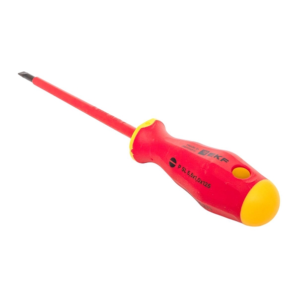 Отвертка Professional SL5.5x1 мм VDE 1000В EKF